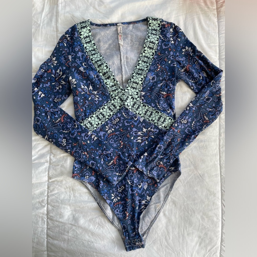 Free People Long-Sleeved Body Suit